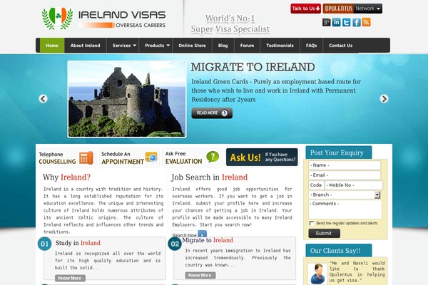 visa2ireland.com site used Bluestation