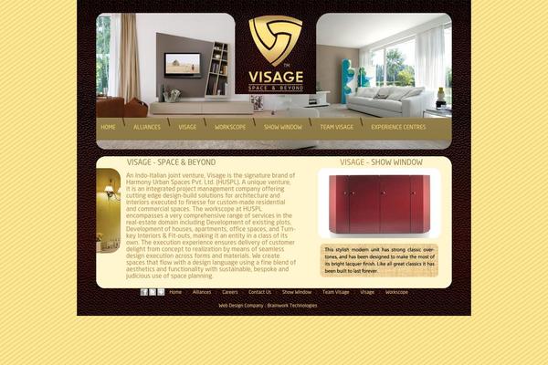 Visage theme site design template sample
