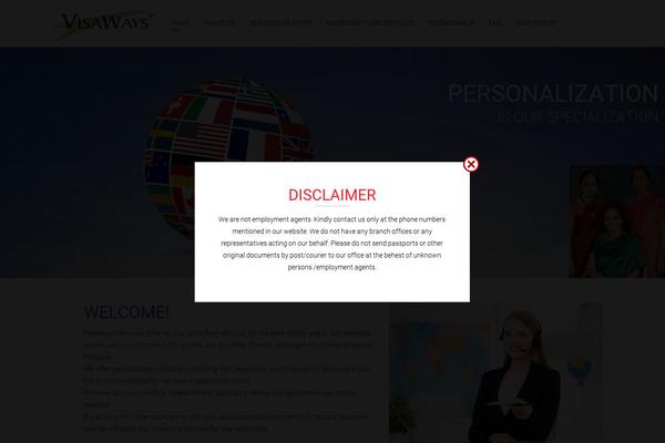 visaways.com site used Bizflow-child