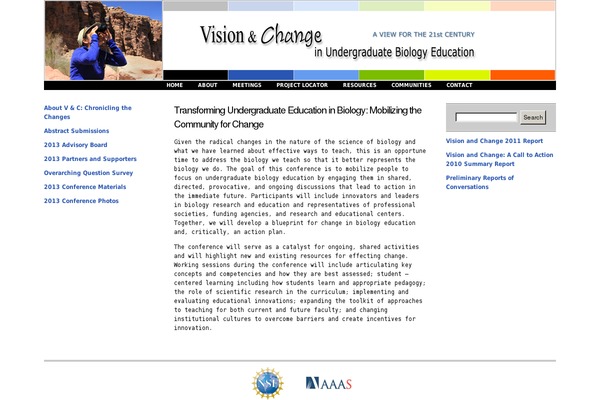 visionandchange.org site used Vcube