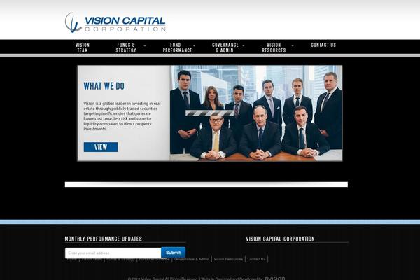 Vision theme site design template sample