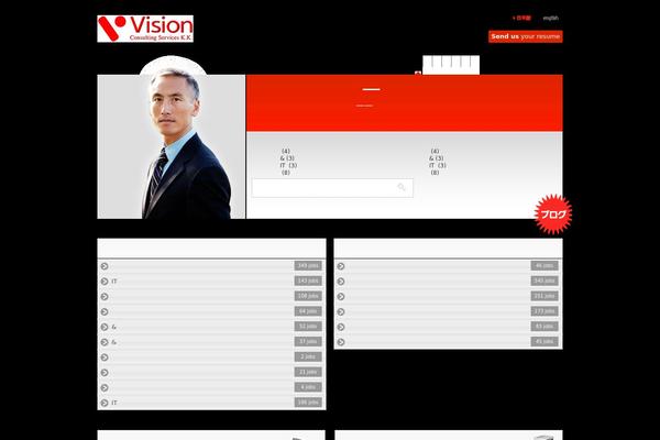 Vision theme site design template sample