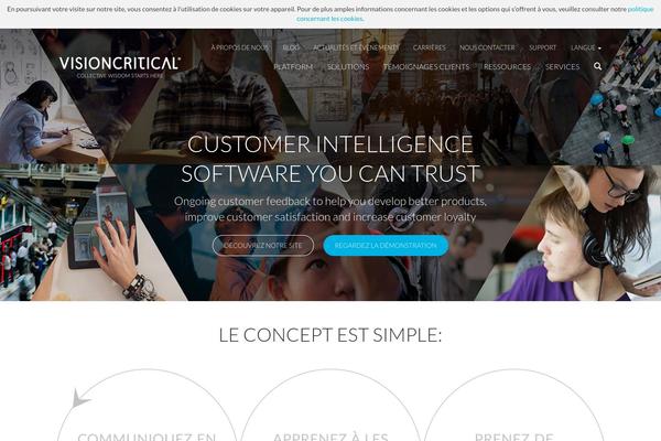 visioncritical.fr site used Visioncritical