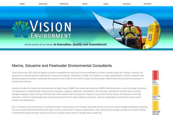 visionenvironment.com.au site used Environment