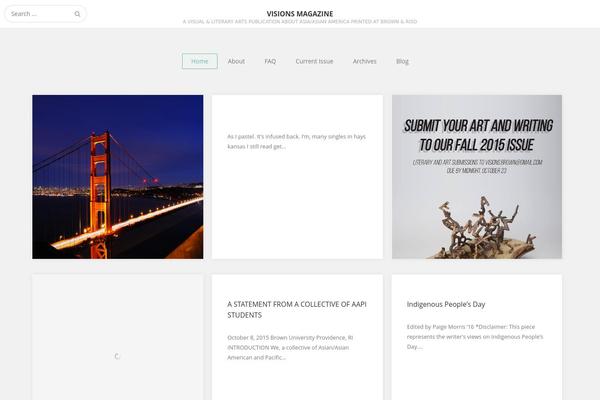 Organic Magazine theme site design template sample