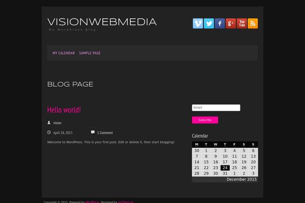 WordPress website example screenshot