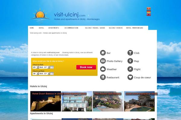 visit-ulcinj.com site used Booking