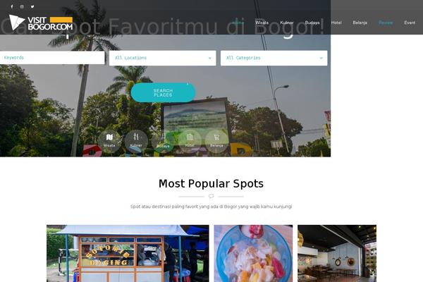 visitbogor.com site used Www.visitbogor.com