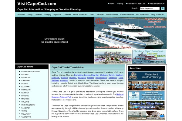 visitcapecod.com site used Visitcapecod