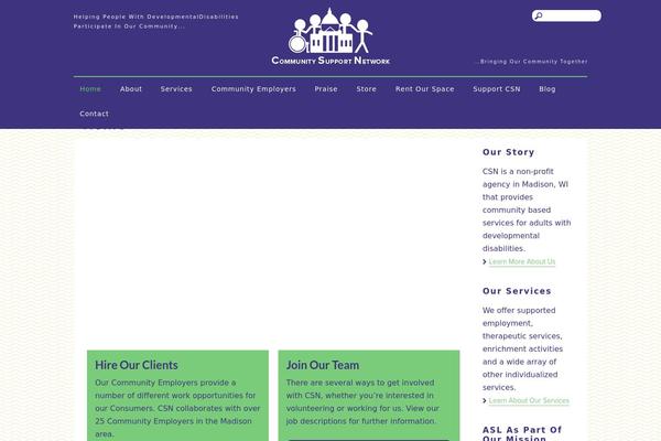 Csn theme site design template sample