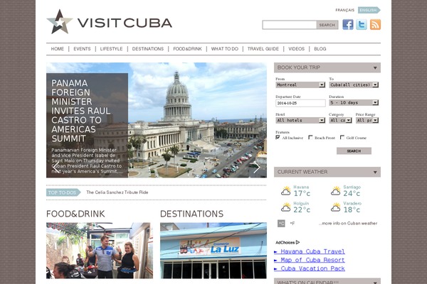 visitcuba.com site used Haiti