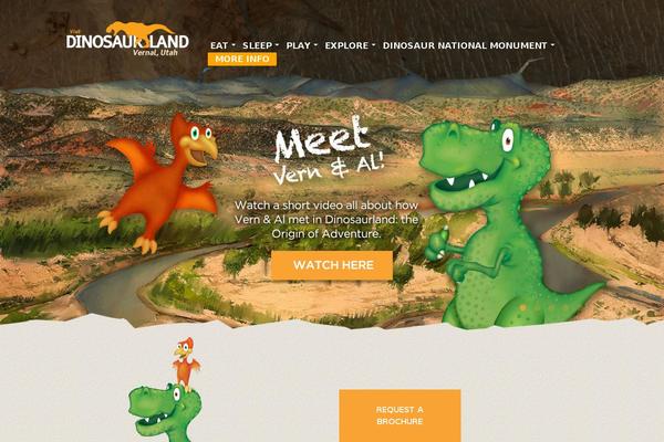 visitdinosaurland.com site used Dinoland