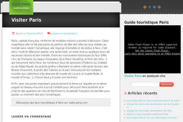 visite-paris.com site used Spritz