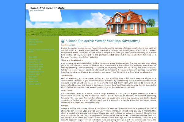 WordPress website example screenshot