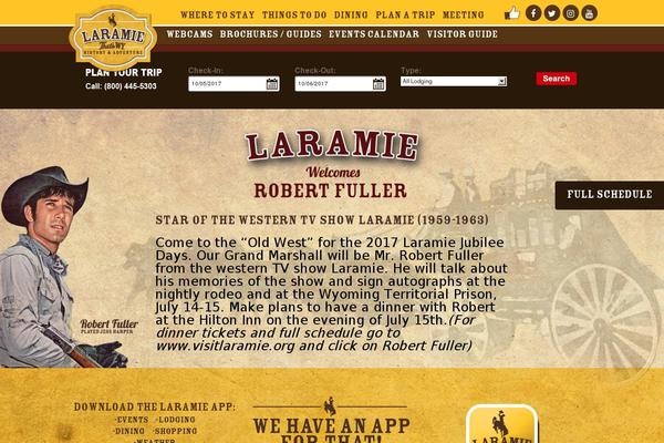visitlaramie.org site used Laramie