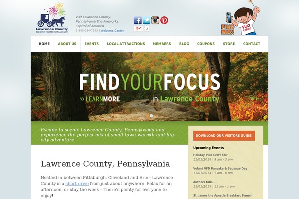 visitlawrencecounty.com site used Forwardtrends-theme