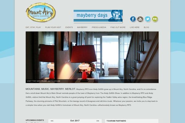 visitmayberry.com site used Mountairy