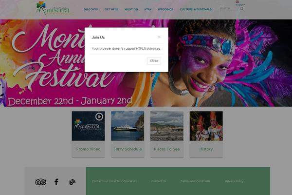 Montserrat theme site design template sample