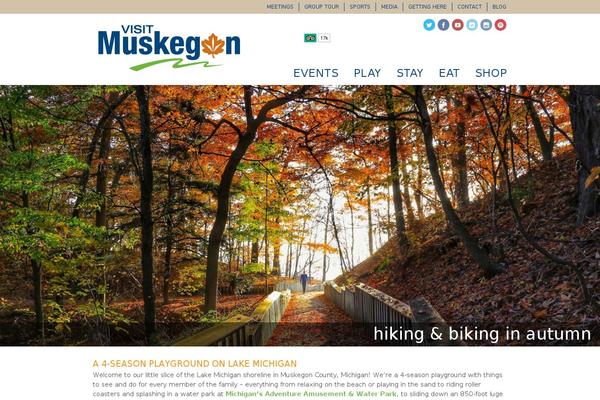 visitmuskegon.org site used Muskegoncvb