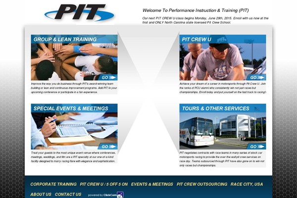 visitpit.com site used Pitcrew