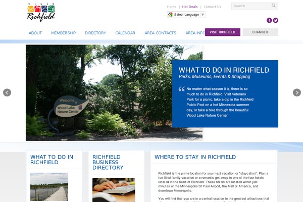 visitrichfield.com site used Visit-richfield