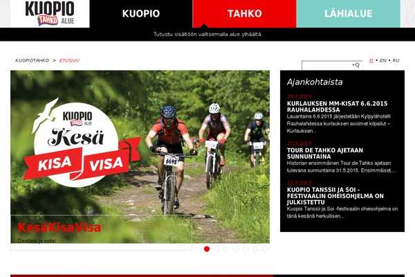 visittahko.fi site used Kuopiotahkocustom