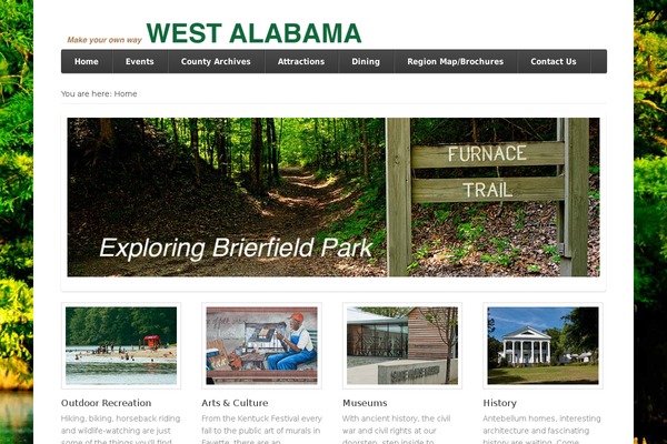 visitwestalabama.com site used Visitwestalabama