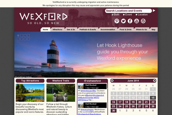 visitwexford.ie site used Visit-wexford