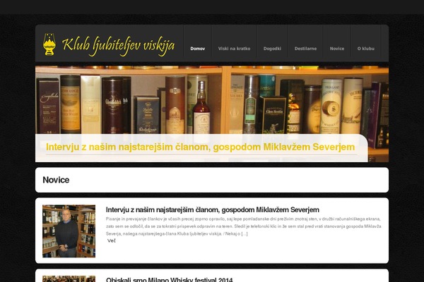 viski.si site used Memento