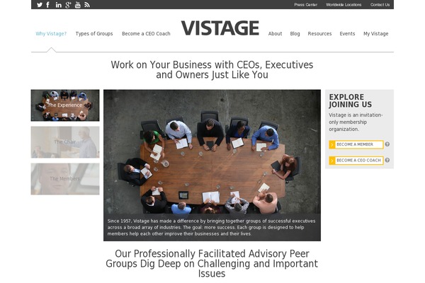 vistage.com site used Vistage-dotcom