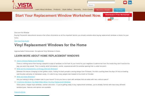 vistawindowreplacements.com site used Vista