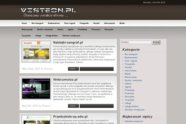 visteon.pl site used Wp_themes_blogger