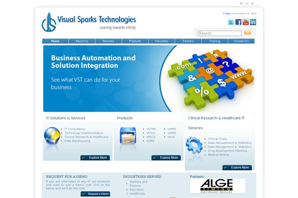 visualsparks.com site used Visualsparks