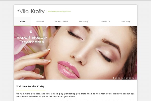 Krafty theme site design template sample