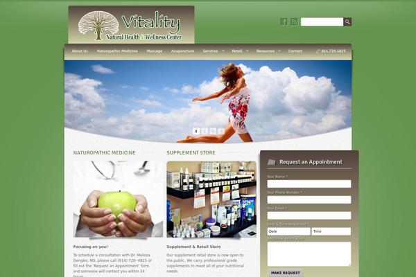 Wellness theme site design template sample