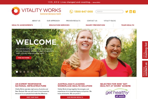 vitalityworks.com.au site used Vitality-works