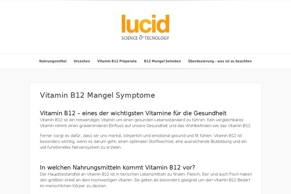 vitaminb12-mangel-symptome.de site used Lucid