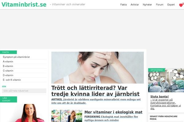vitaminbrist.se site used Healthcare-new