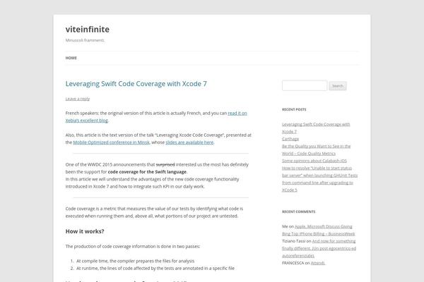 WordPress website example screenshot