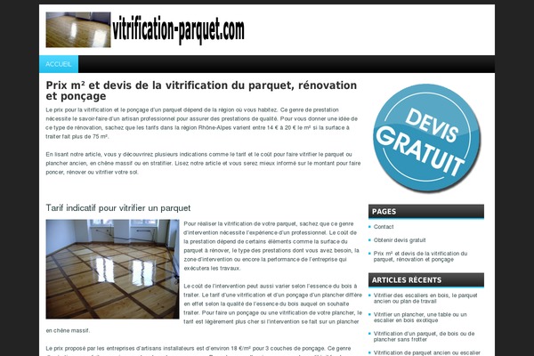 vitrification-parquet.com site used Wpnews