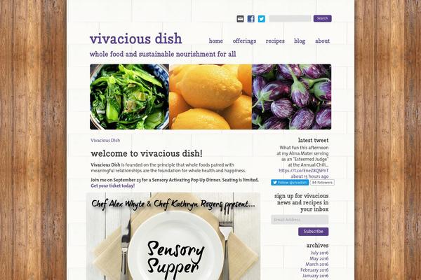 vivaciousdish.com site used Vivacious