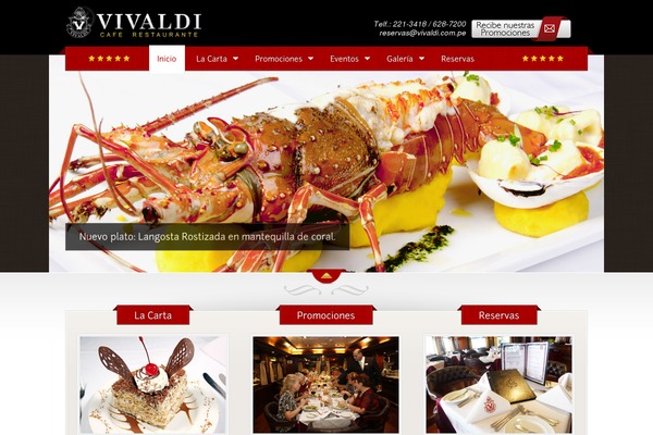 vivaldi.com.pe site used Therestaurantv42