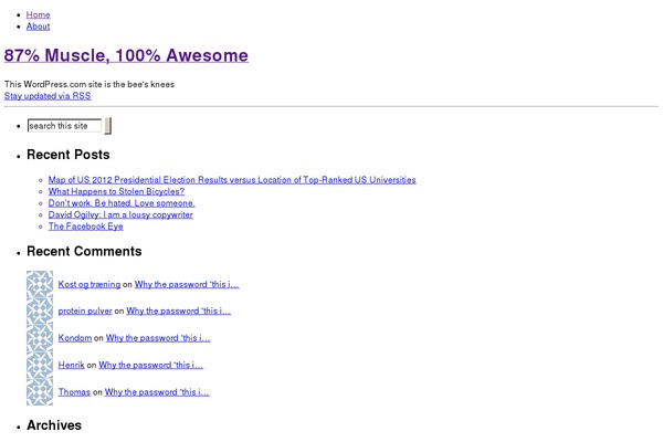 WordPress website example screenshot