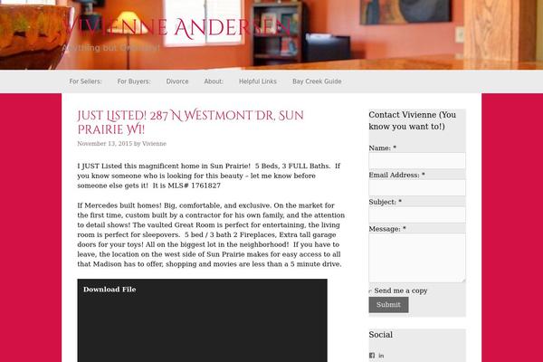 WordPress website example screenshot