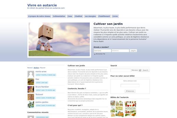 vivre-en-autarcie.com site used Bp-social