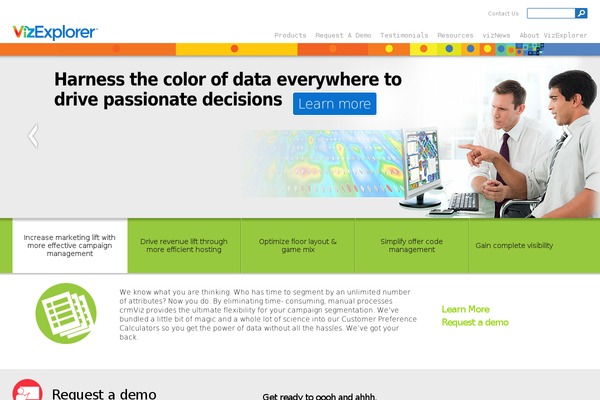 vizexplorer theme websites examples