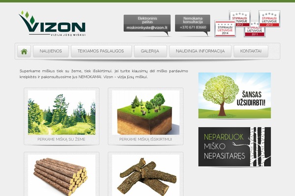 vizon.lt site used Vizon