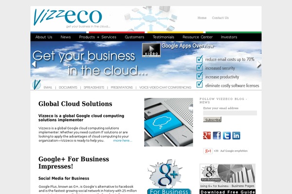 vizzeco.com site used Vizzeco