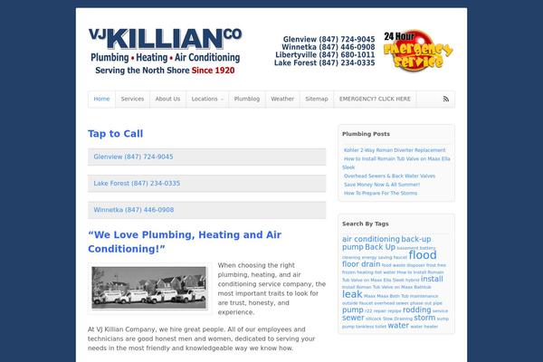 WordPress website example screenshot