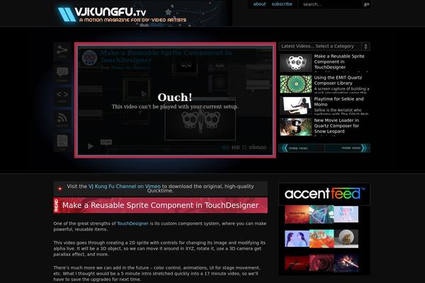 vjkungfu.com site used Tvelements-dark